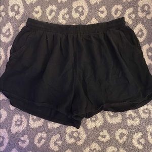 Black gym shorts